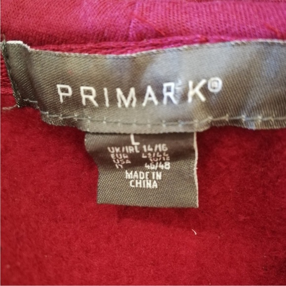 PRIMARK large maroon hoodie - Picture 3 of 4
